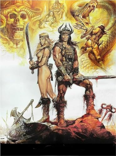 1000 Teile Retro Film Conans Poster Puzzle Spaß Spiel Spielzeug Lernspiel für Erwachsene Gt36Zw 70x50CM von DZOEU
