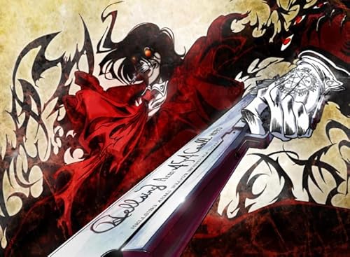1000 Teile japanische Animes Hellsing Poster Puzzle Spaß Spiel Spielzeug Lernspiel für Erwachsene Qz435Yk 70x50CM von DZOEU