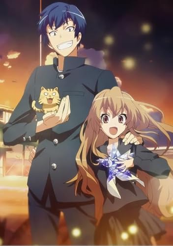 1000 Teile japanische Animes Toradora! Poster Puzzle, lustiges Spiel, Spielzeug, Lernspiel für Erwachsene, Xq659Zy, 70 x 50 cm von DZOEU