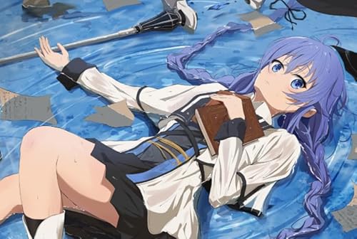 1000-teiliges Japanisches Anime-Poster „Mushoku Tenseis“ für Erwachsene, Familien, Lernspielzeug, Gt497Zw, 70 x 50 cm von DZOEU