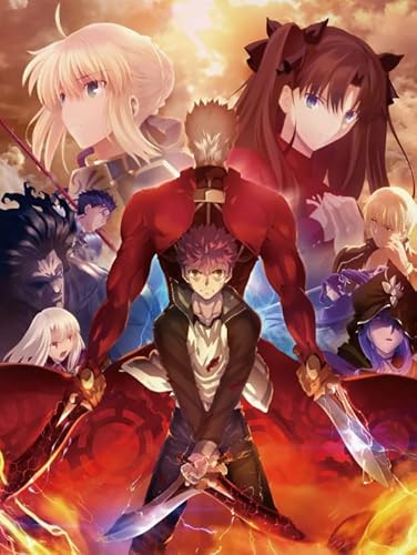 1000-teiliges Japanisches Anime-Poster „Shirou Emiya Night“ für Erwachsene, Familien, Lernspielzeug, Xq151Zy, 38 x 26 cm von DZOEU