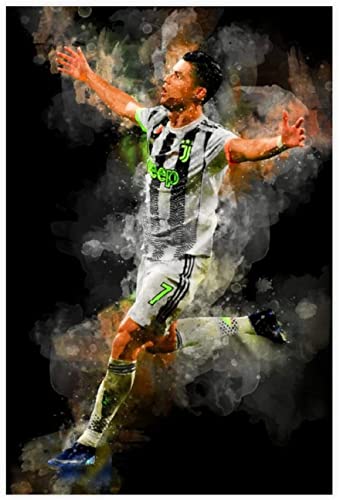 1000-teiliges Puzzle Europäische Fußballliga Cristiano Ronaldo (2) Lernspielzeug für Kinder und Erwachsene, 38 x 26 cm von DZOEU