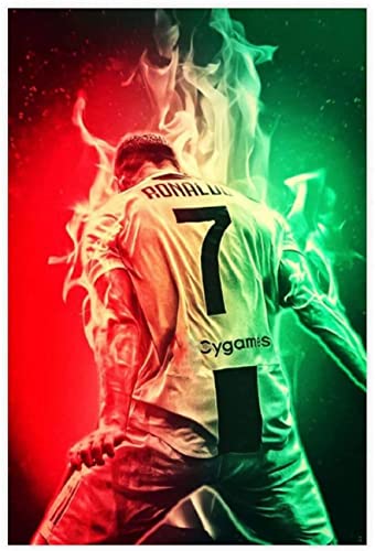 1000-teiliges Puzzle Europäische Fußballliga Cristiano Ronaldo (27) Kinder Erwachsene Lernspielzeug Spielpuzzle 70x50CM von DZOEU