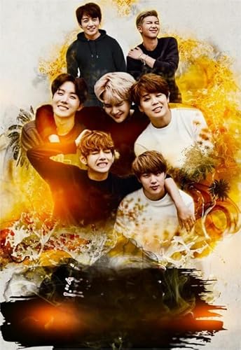 1000-teiliges Puzzle der koreanischen Boyband Bang B Ts, Wandkunst-Poster für Spielzeug für Erwachsene, Dekompressionsspiel, Qz285Yk, 70 x 50 cm 1000-teiliges Puzzle der koreanischen Boyband Bang B Ts, Wandkunst-Poster für Spielzeug für Erwachsene, Dekompressionsspiel, Qz285Yk, 70 x 50 cm von DZOEU