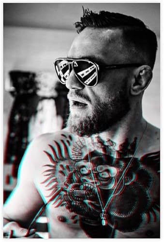 1000-teiliges Puzzle für Erwachsene und Kinder, Conor Anthony McGregor und Boxer Conor McGregor (29), Lernspiel, Spielzeug, Holzpuzzle, 38 x 26 cm von DZOEU