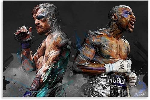 1000-teiliges Puzzle für Erwachsene und Kinder, Conor McGregor vs. Floyd Mayweather, Boxkampf, aggressives Spiel, Spielzeug, Holzpuzzle, 70 x 50 cm 1000-teiliges Puzzle für Erwachsene und Kinder, Conor McGregor vs. Floyd Mayweather, Boxkampf, aggressives Spiel, Spielzeug, Holzpuzzle, 70 x 50 cm von DZOEU