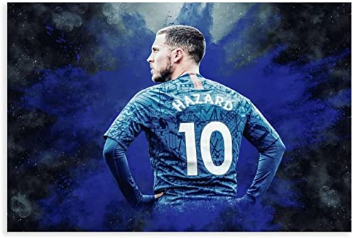 1000-teiliges Puzzle für Erwachsene und Kinder, Eden Hazard Fußballposter, Fußball, Lernspiel, Spielzeug, Holzpuzzle, 38 x 26 cm von DZOEU