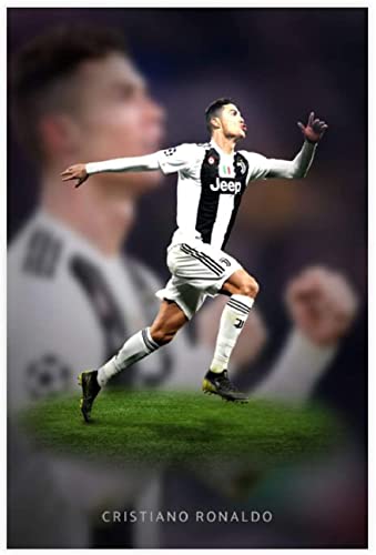 1000-teiliges Puzzle für Erwachsene und Kinder, Europäische Fußballliga, Cristiano Ronaldo (12), Lernspiel, Spielzeug, Holzpuzzle, 70 x 50 cm von DZOEU