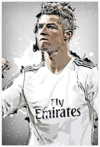 1000-teiliges Puzzle für Erwachsene und Kinder, Fußballer Cristiano Ronaldo, Sport (33), Lernspiel, Spielzeug, Holzpuzzle, 70 x 50 cm von DZOEU