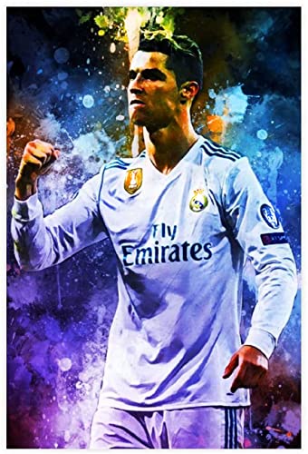 1000-teiliges Puzzle für Erwachsene und Kinder, Fußballer Cristiano Ronaldo, Sport (4), Lernspiel, Spielzeug, Holzpuzzle, 70 x 50 cm von DZOEU