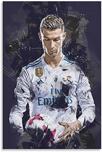 1000-teiliges Puzzle für Erwachsene und Kinder, Fußballposter, Cristiano Ronaldo-Poster, Lernspiel, Spielzeug, Holzpuzzle, 38 x 26 cm von DZOEU