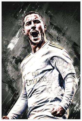 1000-teiliges Puzzle für Erwachsene und Kinder, Fußballspieler, Eden Hazard, Sport, Lernspiel, Spielzeug, Holzpuzzle, 70 x 50 cm von DZOEU