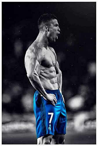 1000-teiliges Puzzle für Erwachsene und Kinder, Fußballspieler Cristiano Ronaldo HD (13), Lernspiel, Spielzeug, Holzpuzzle, 70 x 50 cm von DZOEU