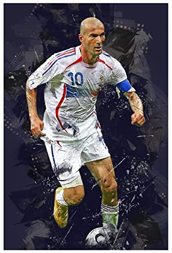 1000-teiliges Puzzle für Erwachsene und Kinder, Fußballspieler Zinedine Zidane, Sportförderung, Dagogic-Spielspielzeug, Holzpuzzle, 52 x 38 cm von DZOEU