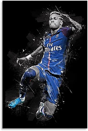1000-teiliges Puzzle für Erwachsene und Kinder, Neymar-Poster, Fußball, Lernspiel, Spielzeug, Holzpuzzle, 38 x 26 cm von DZOEU