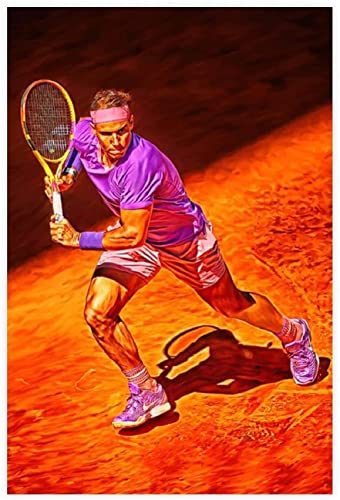 1000-teiliges Puzzle für Erwachsene und Kinder, Tapete der Sportlegende, Tennisstar Rafael Nadal (42), Lernspiel, Spielzeug, Holzpuzzle, 70 x 50 cm von DZOEU