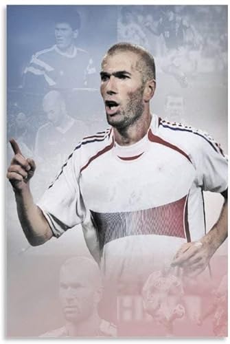 1000-teiliges Puzzle für Erwachsene und Kinder, Zinedine Zidane-Poster, Lernspiel, Spielzeug, Holzpuzzle, 38 x 26 cm von DZOEU