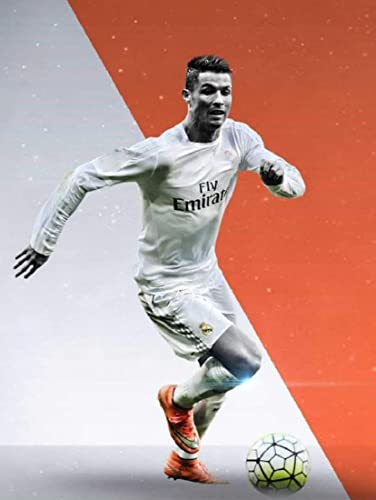 1000-teiliges Puzzle für Fußballspieler Cristiano Ronaldo HD (8) Puzzle für Erwachsene und Kinder, Lernspielzeug, 70 x 50 cm von DZOEU
