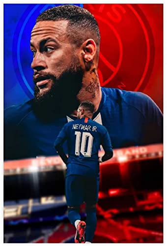 1000-teiliges Puzzle für Fußballstar-Athlet Neymar Aports Poster, Puzzle für Erwachsene und Kinder, Lernspielzeug, 52 x 38 cm von DZOEU