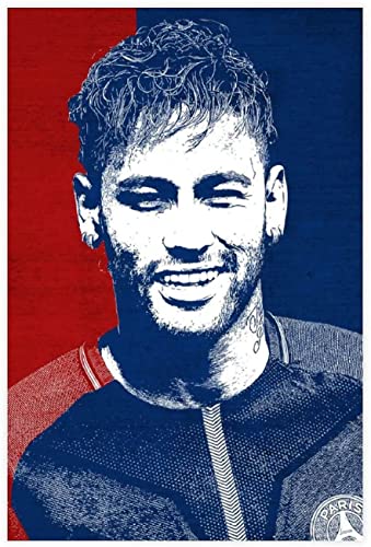 1000-teiliges Puzzle für den internationalen Fußballer Neymar Sports (25) Puzzle für Erwachsene und Kinder, Lernspielzeug, 52 x 38 cm von DZOEU