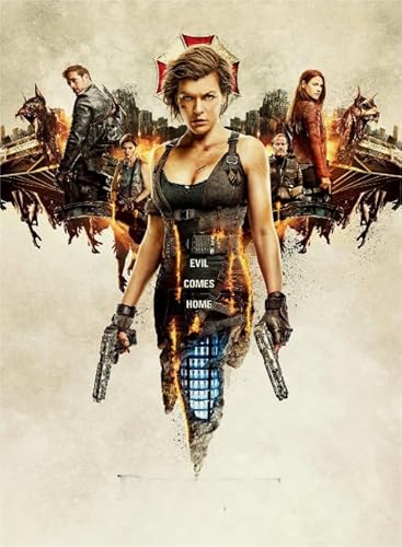 1000-teiliges Puzzlespiel mit klassischem Actionfilm-Jovovich-Poster, lustiges Spiel, Spielzeug, Lernspiel für Erwachsene, Qw598Zp, 52 x 38 cm 1000-teiliges Puzzlespiel mit klassischem Actionfilm-Jovovich-Poster, lustiges Spiel, Spielzeug, Lernspiel für Erwachsene, Qw598Zp, 52 x 38 cm von DZOEU