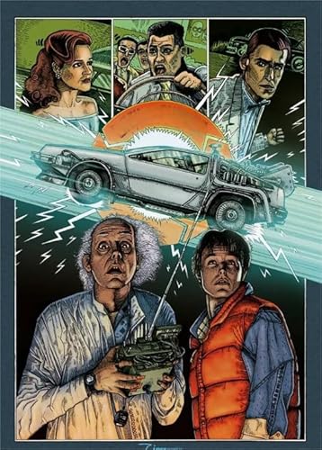 2000 Teile Back Future Retro Classic Film Poster Puzzle für Erwachsene und Familien, Lernspielzeug, Qw447Zp, 70 x 100 cm von DZOEU
