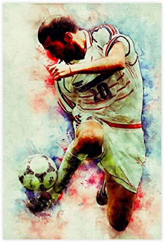 2000 Teile Puzzle Spieler Zinedine Zidane Sportförderung Indoor Kinder Erwachsene Lernspielzeug Spiel Puzzles 100x70CM von DZOEU
