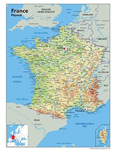 Frankreich-Karte, 1000 Teile, Holzpuzzle für Erwachsene und Kinder, umweltfreundliches Material, 38 x 26 cm Frankreich-Karte, 1000 Teile, Holzpuzzle für Erwachsene und Kinder, umweltfreundliches Material, 38 x 26 cm von DZOEU