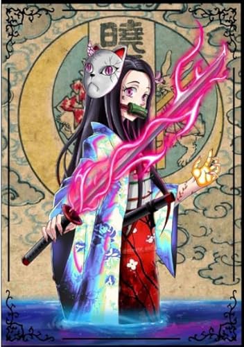 Holzpuzzle 1000 Teile Japanische Anime-Charaktere Kimetsu No Yaiba Poster Für Erwachsene Familienspiele Lernspielzeug Kx391Zy 38x26CM von DZOEU