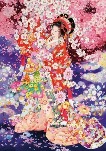 Japanisches Frauenkunst-Poster-Puzzle, 2000 Teile, Puzzle für Erwachsene, Familien-Dekompressionsspiele, Xq29Zy, 70 x 100 cm von DZOEU