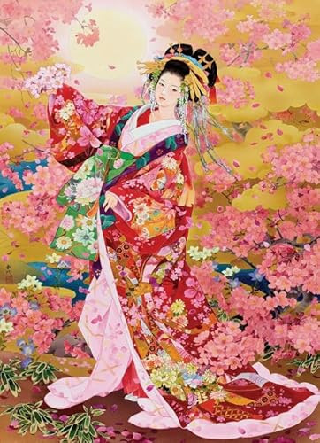 Japanisches Frauenkunst-Poster-Puzzle 1000 Teile Puzzle für Erwachsene Familiendekompressionsspiele Xq25Zy 70x50CM von DZOEU