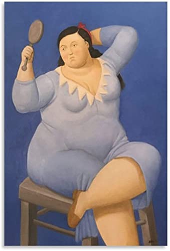 Leinwandgemälde „Frau vor dem Spiegel“ von Fernando Botero für Wohnzimmerdekoration, Wandkunstdruck, Poster, Bilder, 70 x 50 cm Leinwandgemälde „Frau vor dem Spiegel“ von Fernando Botero für Wohnzimmerdekoration, Wandkunstdruck, Poster, Bilder, 70 x 50 cm von DZOEU