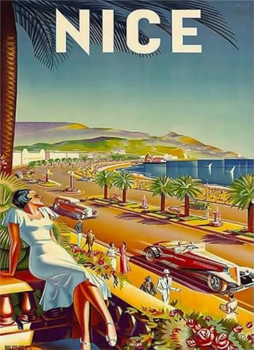 Leinwandplakat, italienisches Vintage-Reisekunstplakat für die ganze Familie, farbenfrohes Platzierungsspiel Kx345Zy, 70 x 50 cm Leinwandplakat, italienisches Vintage-Reisekunstplakat für die ganze Familie, farbenfrohes Platzierungsspiel Kx345Zy, 70 x 50 cm von DZOEU