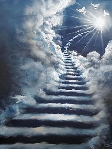 Puzzle 1000 Teile Abstraktes Treppen-Poster-Puzzle für Dekompressionsspiele für Erwachsene und Familien Gt362Zw 70x50CM von DZOEU
