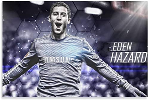 Puzzle 1000 Teile Erwachsene Kinder Eden Hazard Fashion Art Poster Spieler (3) Lernpuzzle Spiel Kinder 52x38CM von DZOEU