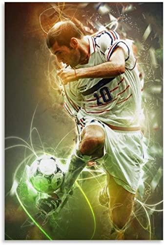 Puzzle 1000 Teile Erwachsene KinderZinedine Zidane Leinwand PosterDagogic Puzzles Spiel Kinder 52x38CM von DZOEU