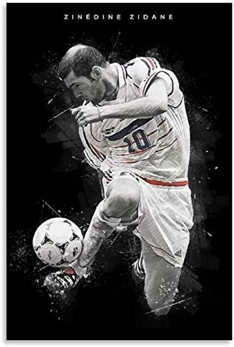 Puzzle 1000 Teile Erwachsene KinderZinedine Zidane Poster Dekorative Malerei Leinwandpuzzles Lernspiel Kinder 70x50CM von DZOEU