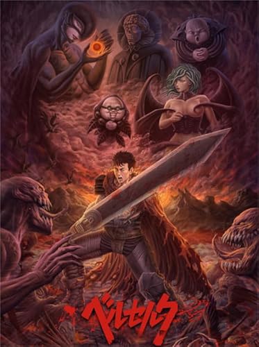 Puzzle 1000 Teile Japanische Anime-Berserks-Poster Puzzles Lernspielzeug für Erwachsene Qw250Zp 38x26CM Puzzle 1000 Teile Japanische Anime-Berserks-Poster Puzzles Lernspielzeug für Erwachsene Qw250Zp 38x26CM von DZOEU