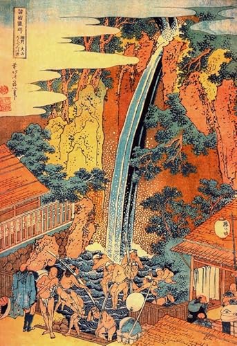 Puzzle 1000 Teile Katsushika.H Japanische Kunstplakate Spielzeug Dekompressionsspiel für Erwachsene Qw387Zp 52x38CM von DZOEU