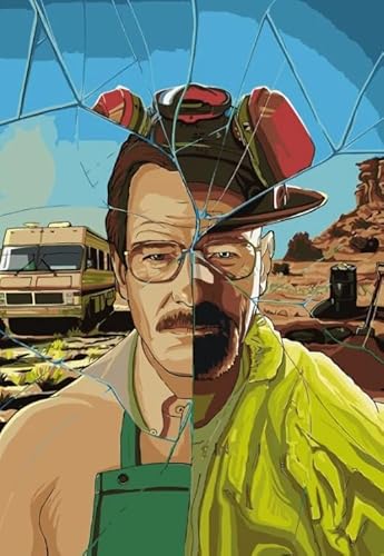 Puzzle 1000 Teile Klassischer Film Breaking Bad Poster Für Erwachsene Familiendekompressionsspielzeug Qw83Zp 38x26CM von DZOEU