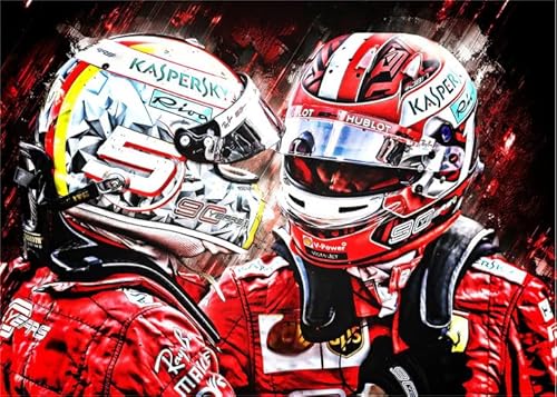 Puzzle 1000 Teile Rennfahrer F1 Poster Puzzle Für Erwachsene Familiendekompressionsspiele Qw338Zp 70x50CM von DZOEU