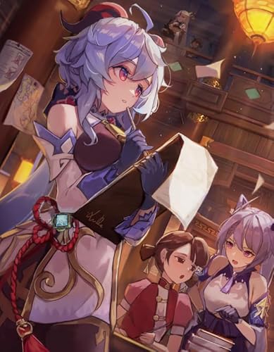 Puzzle 1000 japanische Animes Spiel Genshins Barbatos Poster für Erwachsene Lernspielzeug Puzzles Qw772Zp 52x38CM von DZOEU