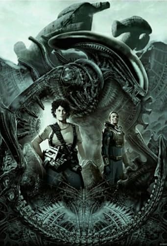 Puzzle 2000 Teile Alienss Klassisches Horrorfilmplakat Dekompressionsspiel Für Spielzeug Für Erwachsene Gt472Zw 70x100CM von DZOEU