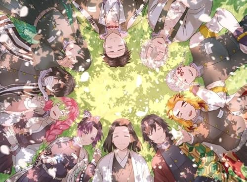 Puzzle 2000 Teile Animes Dämonen Nezuko Tanjirou Poster Für Zu Hause Stressabbauendes Spiel Xq186Zp 70x100CM von DZOEU