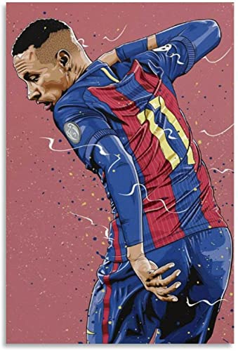 Puzzle 2000 Teile Erwachsene Kinder Bester Spieler Neymar Jr Puzzles Lernspiel Kinder 100x70CM von DZOEU