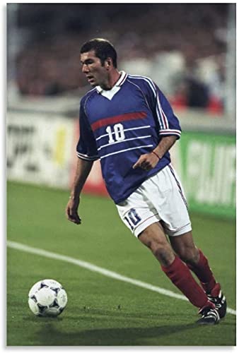 Puzzle 2000 Teile Erwachsene Kinder Fußballspieler Zinedine Zidane Poster Lernpuzzle Spiel Kinder 100x70CM von DZOEU