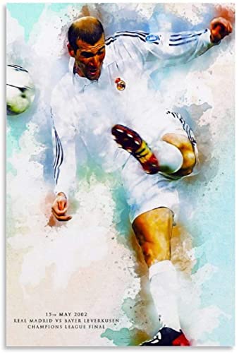 Puzzle 2000 Teile Erwachsene KinderZinedine Zidane Leinwandkunst PosterDagogic Puzzles Spiel Kinder 100x70CM von DZOEU