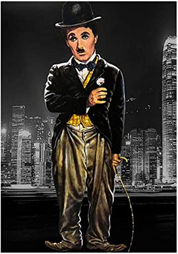 Puzzle 2000 Teile Holzmontage Bild Charlie Chaplin Poster Spiele für Erwachsene Lernspielzeug Zy86Tm 70x100CM von DZOEU
