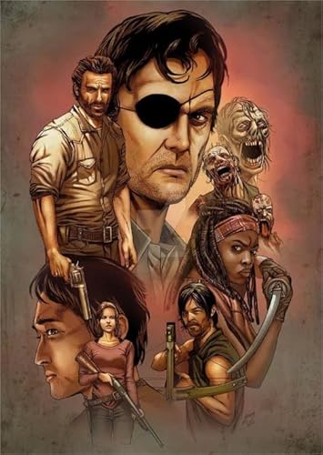 Puzzle 2000 Teile Horrorfilm Walking Deads Poster Für Erwachsene Familiendekompressionsspielzeug Qw472Zp 70x100CM von DZOEU