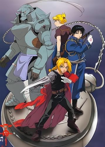Puzzle 2000 Teile Japanisches Anime-Poster Fullmetal Alchemys für Dekompressionsspielzeug für Erwachsene und Familien, Xq410Zy, 70 x 100 cm Puzzle 2000 Teile Japanisches Anime-Poster Fullmetal Alchemys für Dekompressionsspielzeug für Erwachsene und Familien, Xq410Zy, 70 x 100 cm von DZOEU